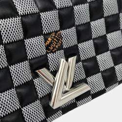 Louis Vuitton Black Damier Leather Twist BB Shoulder Bag