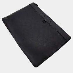 Louis Vuitton Black Monogram Shadow Leather Discovery Pochette Clutch Bag