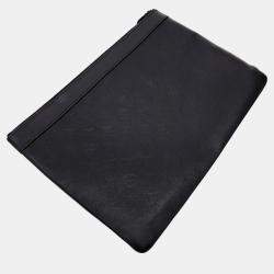 Louis Vuitton Black Monogram Shadow Leather Discovery Pochette Clutch Bag