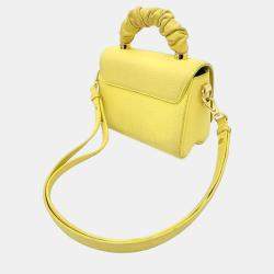 Louis Vuitton Yellow Leather Twist PM Top Handle Bag