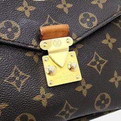 Pre Owned Louis Vuitton Brown Monogram Canvas Pochette Metis Shoulder Bag