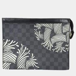 Pre Owned Louis Vuitton Graphite Pochette Voyage MM