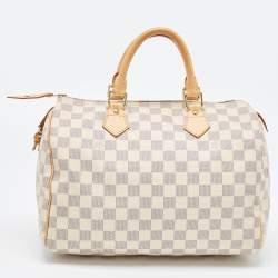 Pre Owned Louis Vuitton Damier Azur Canvas Speedy 30 Bag