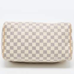 Pre Owned Louis Vuitton Damier Azur Canvas Speedy 30 Bag