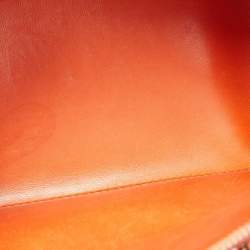 Pre Owned Louis Vuitton Orange Ostrich Alma BB Bag