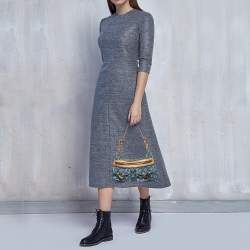 مملوكة مسبقًا حقيبة لوي فيتون باغي دنيم مونوغرامي أزرق PM