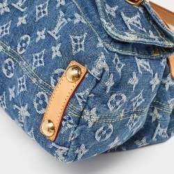 مملوكة مسبقًا حقيبة لوي فيتون باغي دنيم مونوغرامي أزرق PM