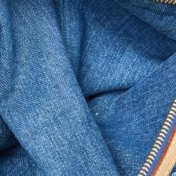 مملوكة مسبقًا حقيبة لوي فيتون باغي دنيم مونوغرامي أزرق PM