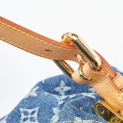 مملوكة مسبقًا حقيبة لوي فيتون باغي دنيم مونوغرامي أزرق PM