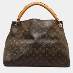 Thames cloth handbag Louis Vuitton Brown in Cloth - 35692377