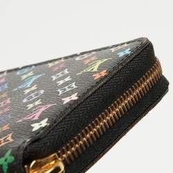 Louis Vuitton Black Monogram Multicolore Canvas Zippy Wallet