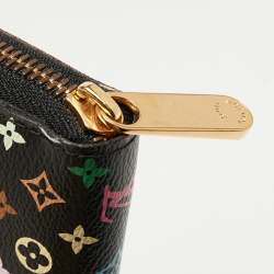 Louis Vuitton Black Monogram Multicolore Canvas Zippy Wallet