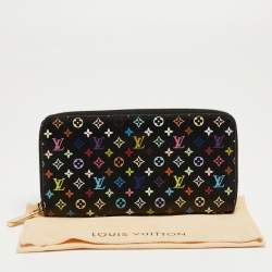 Louis Vuitton Black Monogram Multicolore Canvas Zippy Wallet