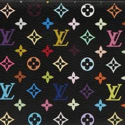 Louis Vuitton Black Monogram Multicolore Canvas Zippy Wallet
