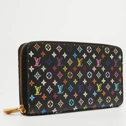 Louis Vuitton Black Monogram Multicolore Canvas Zippy Wallet