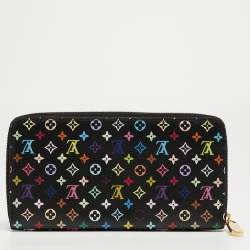 Louis Vuitton Black Monogram Multicolore Canvas Zippy Wallet