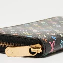 Louis Vuitton Black Monogram Multicolore Canvas Zippy Wallet