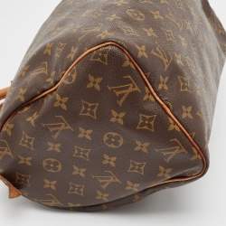 Louis Vuitton Brown Monogram Canvas Speedy 30 Top Handle Bag