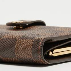Louis Vuitton Damier Ebene Canvas Viennois Wallet