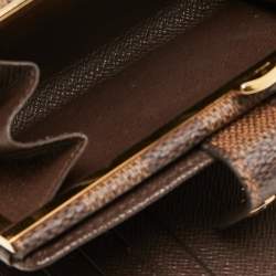 Louis Vuitton Damier Ebene Canvas Viennois Wallet