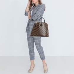 Pre Owned Louis Vuitton Damier Ebene Canvas Kensington V Bag