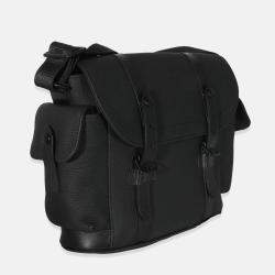 Louis Vuitton Black Taurillon Leather Christopher Messenger Bag 
