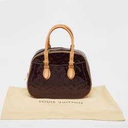 Pre Owned Louis Vuitton Amarante Monogram Vernis Summit Drive Bag