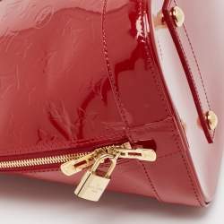 Louis Vuitton Red Monogram Vernis Alma GM