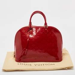 Louis Vuitton Red Monogram Vernis Alma GM