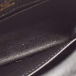Pre Owned Louis Vuitton Black Leather Mini Capucines Bag