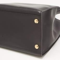 Pre Owned Louis Vuitton Black Leather City Steamer GM Bag