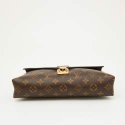 Pre Owned Louis Vuitton Black Monogram Canvas and Leather Pallas Chain Bag