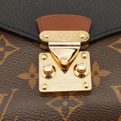 Pre Owned Louis Vuitton Black Monogram Canvas and Leather Pallas Chain Bag