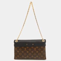 Pre Owned Louis Vuitton Black Monogram Canvas and Leather Pallas Chain Bag