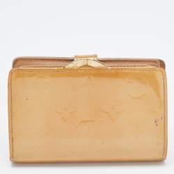 Louis Vuitton Noisette Monogram Vernis Portefeuille Viennois Wallet