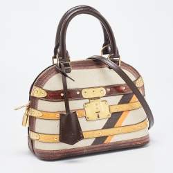 Pre Owned Louis Vuitton Transformed Canvas Time Trunk Alma BB Bag