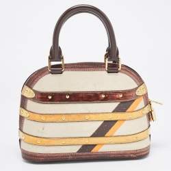 Pre Owned Louis Vuitton Transformed Canvas Time Trunk Alma BB Bag