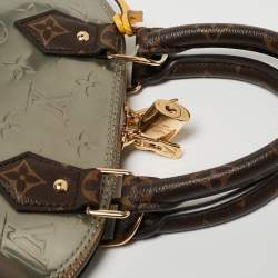 Pre Owned Louis Vuitton Metallise Monogram Vernis and Canvas Alma BB Bag