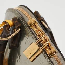 Pre Owned Louis Vuitton Metallise Monogram Vernis and Canvas Alma BB Bag