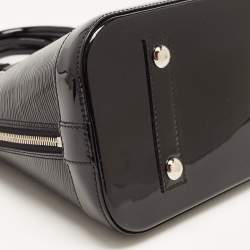 Pre Owned حقيبة لوي فيتون ألما جلد أيبي أليكتريك أسود PM