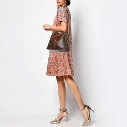 Pre Owned Louis Vuitton Coquelicot Monogram Canvas NeoNoe MM Bag