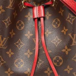 Pre Owned Louis Vuitton Coquelicot Monogram Canvas NeoNoe MM Bag