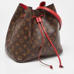 Pre Owned Louis Vuitton Coquelicot Monogram Canvas NeoNoe MM Bag