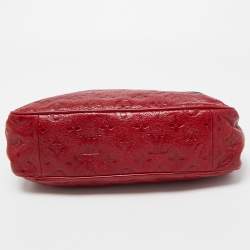 Pre Owned Louis Vuitton Red Monogram Glossy Leather My Deer Enigme Clutch