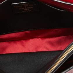 Pre Owned Louis Vuitton Red Monogram Glossy Leather My Deer Enigme Clutch