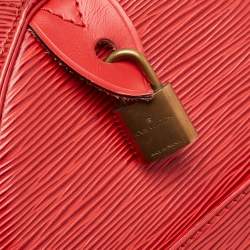 Pre Owned Louis Vuitton Red Epi Leather Speedy 30 Bag