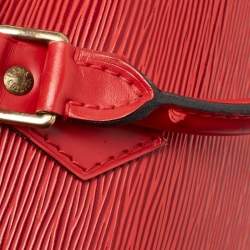 Pre Owned Louis Vuitton Red Epi Leather Speedy 30 Bag