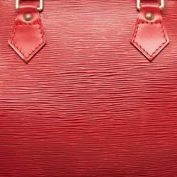Pre Owned Louis Vuitton Red Epi Leather Speedy 30 Bag
