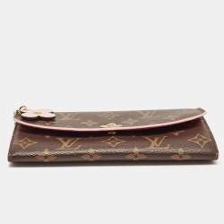 Louis Vuitton Monogram Canvas Emilie Bloom Flower Wallet 