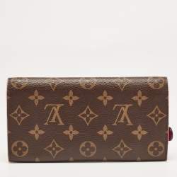 Louis Vuitton Monogram Canvas Emilie Bloom Flower Wallet 